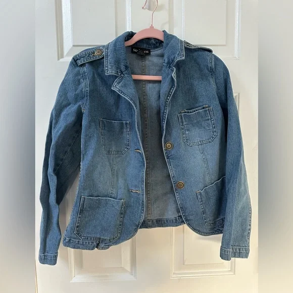 Style & Co Denim Jacket, EUC - Picture 1 of 5
